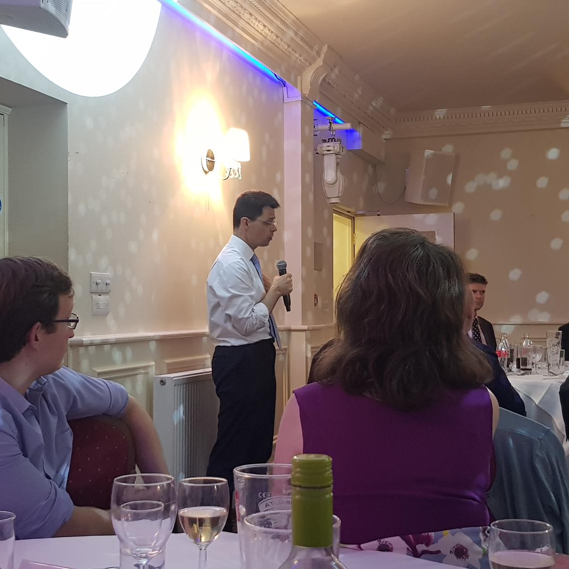 MeadeJordan's tweet photo. Last night it was an honour to hear from Secretary of State @JBrokenshire at a fantastic dinner held at the @ClarendonRoyalH #Gravesend #Gravesham #ToryEvents https://t.co/YaW7GWEXTz