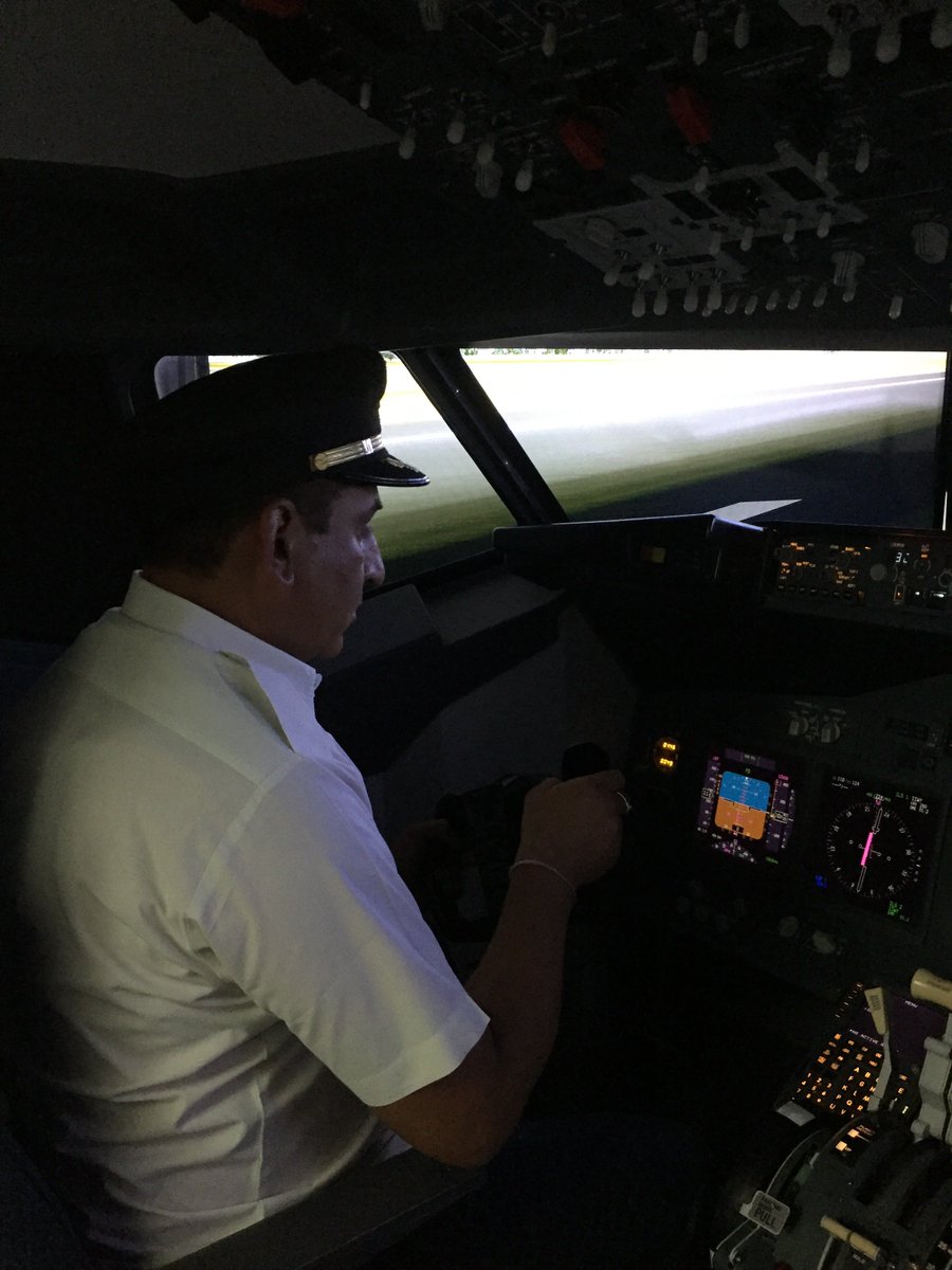 Aviator_1903's tweet photo. Somewhere among the clouds above..... a delighted customer and the pilot of "Aviator 1903" a Boeing 737 simulator.... ready to take off...

Enjoy the great experience of flying like a pilot at Aviator 1903- @ T3 International departure IGI https://t.co/wOEifsZrZ8