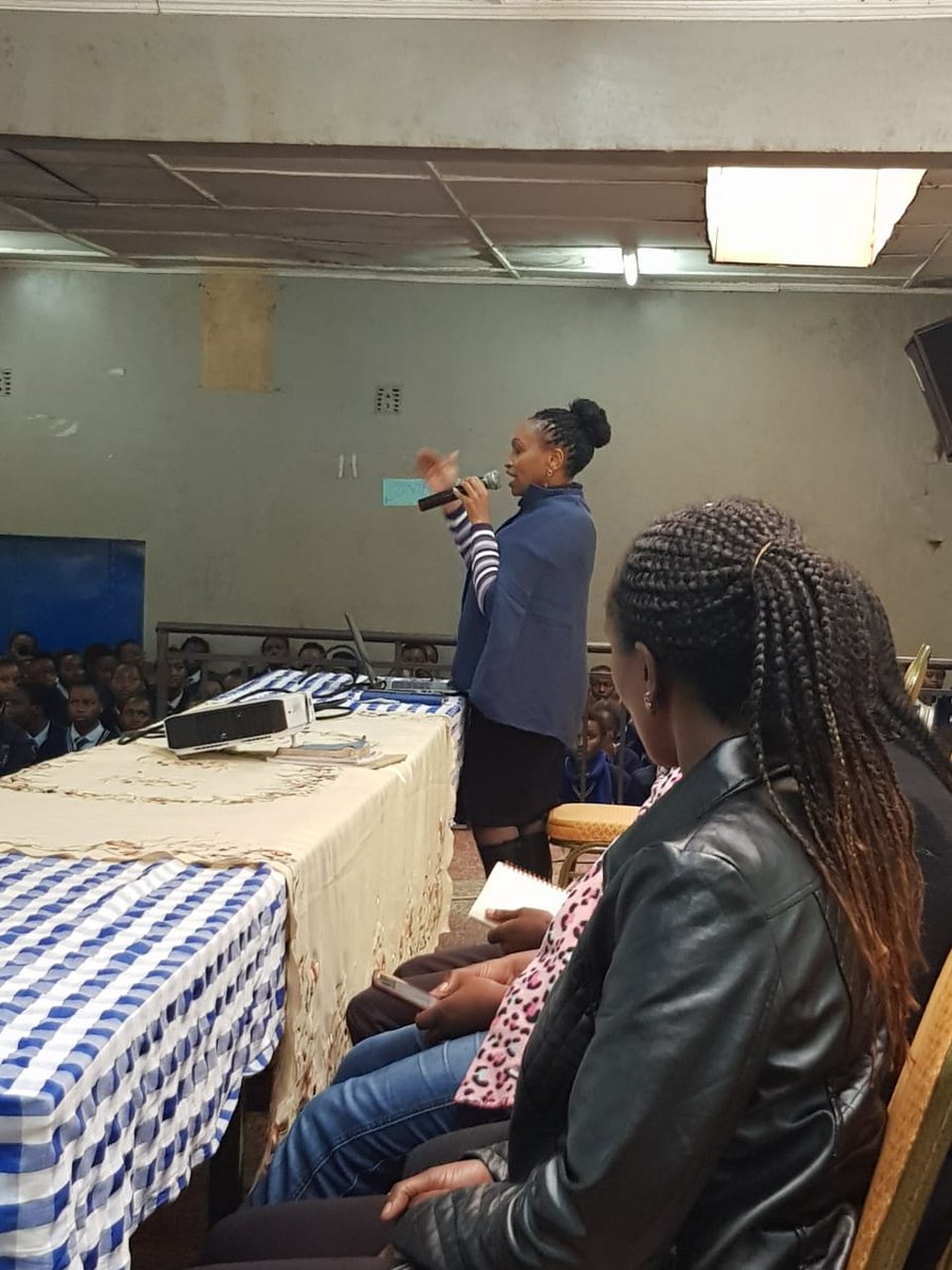 VLSKenya's tweet photo. "We are underproducing in terms of technology but we are here to make sure everybody becomes digitally empowered" @AnneGatende during Loreto Kiambu Girls Career day.

@MicrosoftEDU https://t.co/ofbfSR4tgs