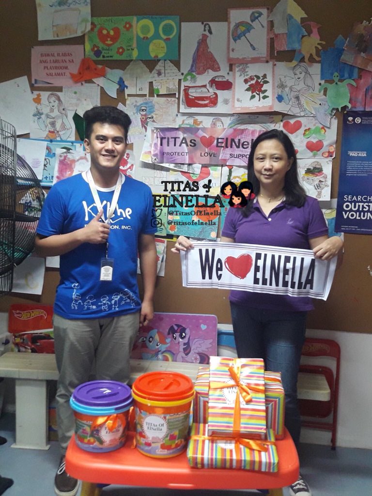 TitasOfElnella's tweet photo. #RedStringOfFateFoundation at work with some members of TITAs..here are some pics with the staff of #KytheFoundation :)
#TITAsLoveElNella Thank you also to our donors/sponsors. https://t.co/NAOAYbKNkJ