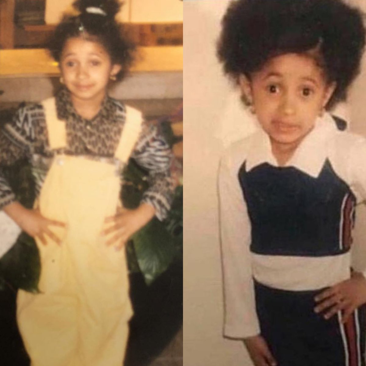 BossyXO's tweet photo. Is it just me🤔 but little badass Cardi's right eye is wondering off looking at somebody elses business👁 
She fixin to tell on you and she the one #lowkey giving out all the piojo's #CardiB #cardi #cardimeme #Belcalis #shegivingoutallthepiojos #sheseentu #shetellinghermamaonyou https://t.co/6uSgdxwRGi