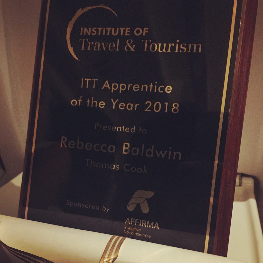Becca10_'s tweet photo. Two awards in two days! Had an amazing time in London!! Both events I will never forget! @travelweekly @ittnews @TCEarlyCareers  #TWAAAs #ITTSummerparty https://t.co/Ou70d0WBWX