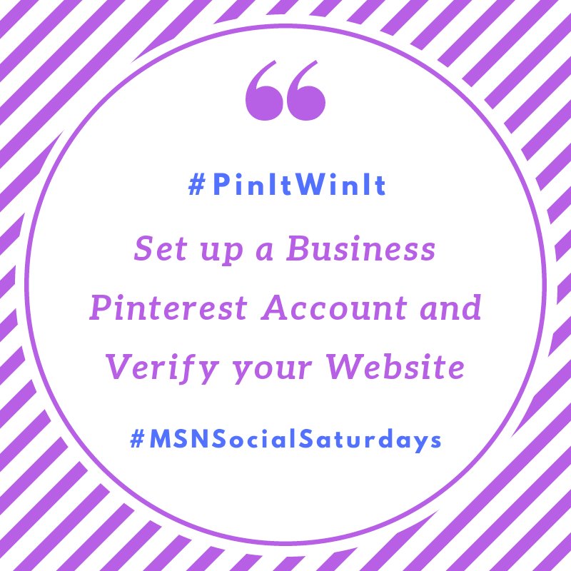 VivekVasantha's tweet photo. #MSNSocialSaturdays #PinItWinIt
Setup a business Pinterest account &amp; verify your website. 
Business accounts are
☑️ 100% free
☑️ Access to analytics 
☑️ Allows rich pins
☑️ Gives professional look
☑️ Helps for brand personification

#socialsaturdays #smm #PinterestTips https://t.co/UiTY7G5dcf