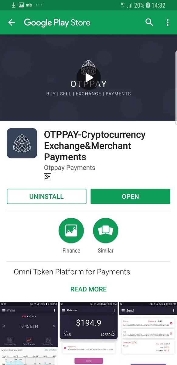 n_siiiii's tweet photo. Otppayのアプリのようです!
Exchange&amp;Merchant payment とありますので取引所と支払いの機能を持ったアプリみたいですね…日本のGoogle PlayではまだDLできないみたいですが…
#otppay #otp #Cryptocurrency #exchange #payments https://t.co/RWfVpn4s8m