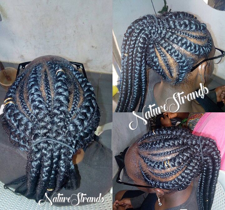 naturestrands_p's tweet image. Cornrows with added extensions #cornrowponytail #naturalhairstyle #relaxedhairstyle #braids #cornrows