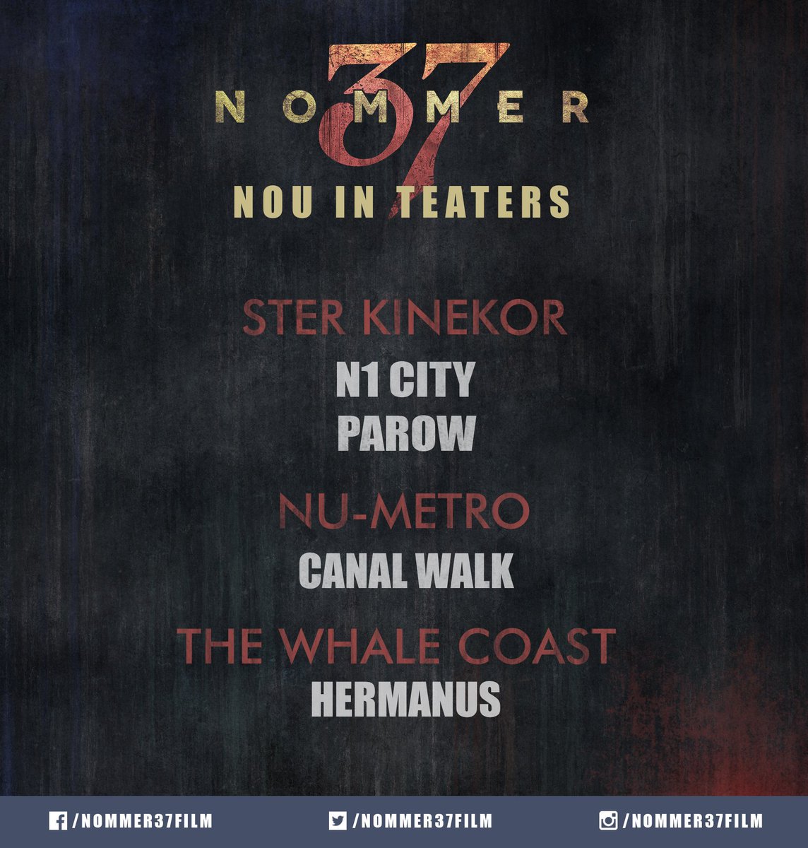 Hier's wat Chanelle Davids van #Nommer37film dink:

"@IrshaadAlly jou eerlikheid in <a href="/Nommer37Film/">NOMMER 37</a> is amazing!!!! 
<a href="/dannyross123/">Danny Ross</a> jou presence on screen is vatbaar!!! Kwaai gemaak julle! #Nommer37" - <a href="/chanelledavids/">Chanelle Davids 🇿🇦</a> 

Kyk dit die naweek in hierdie fliekteaters! #DalaWatJyMoet