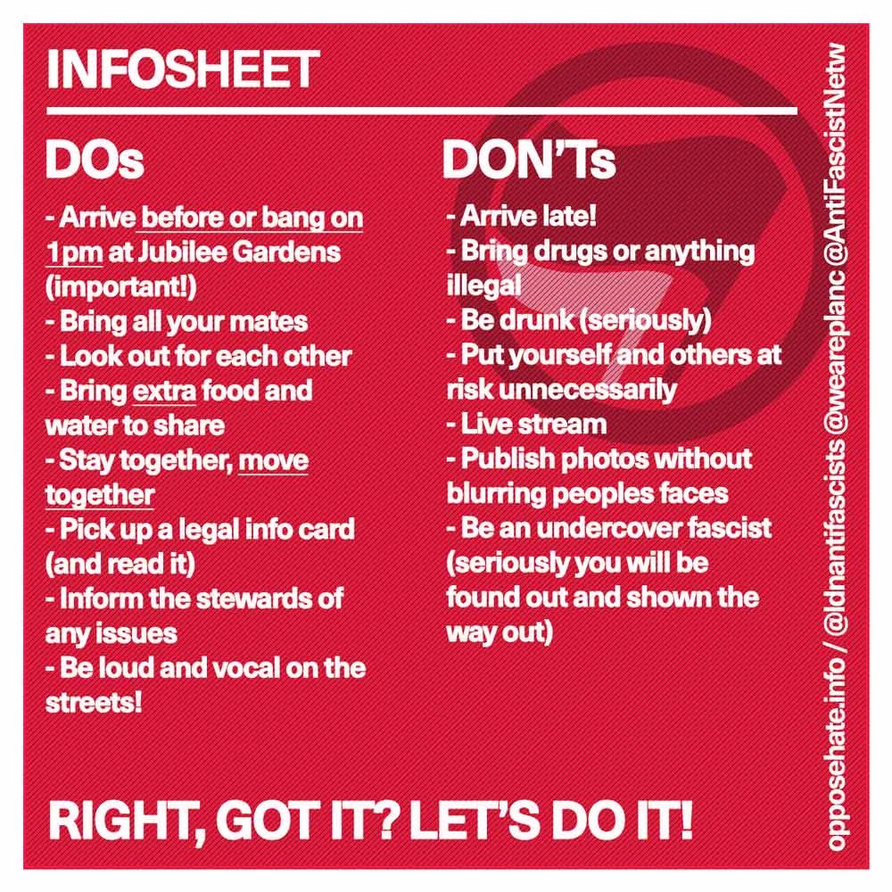 Morning all! 4 hours to go till our #stoptommy mobilisation.
1pm, Jubilee Gardens
See you there!