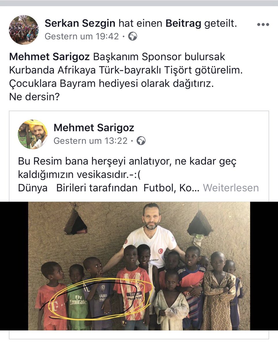 Kurban’da Afrika’ya giderken Çocuklara Bayram hediyesi olarak Türkiye Tişörtleri almak için sponsor aranıyor. Biginize arz edilir. #eid #kurban #kurbanbayramı #hediye #sponsor #africa @turguttunc34 @tutelimidernegi @tutellerinden @sarigoz_m @selmanceliktas26