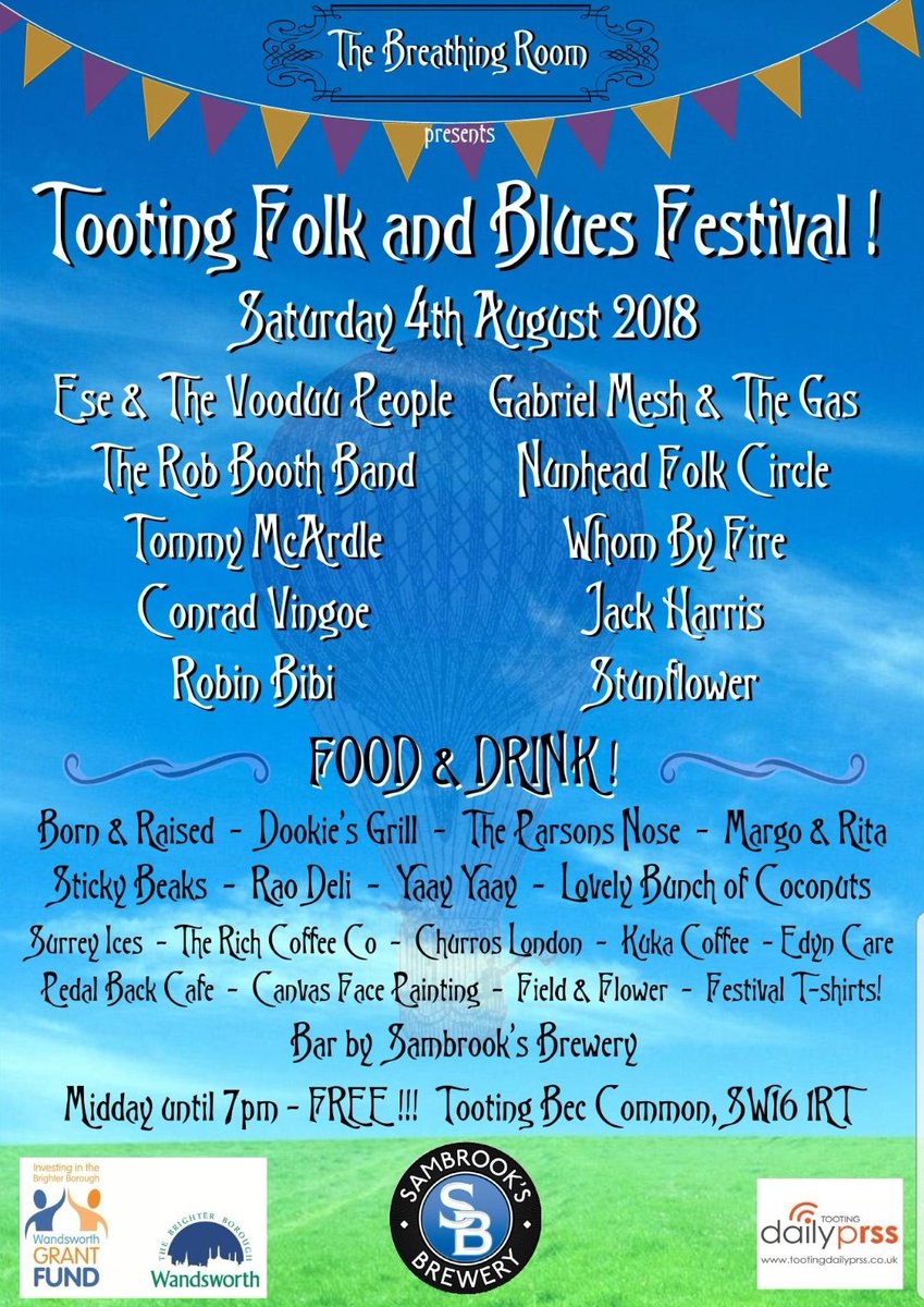 Tooting Folk & Blues tweet media