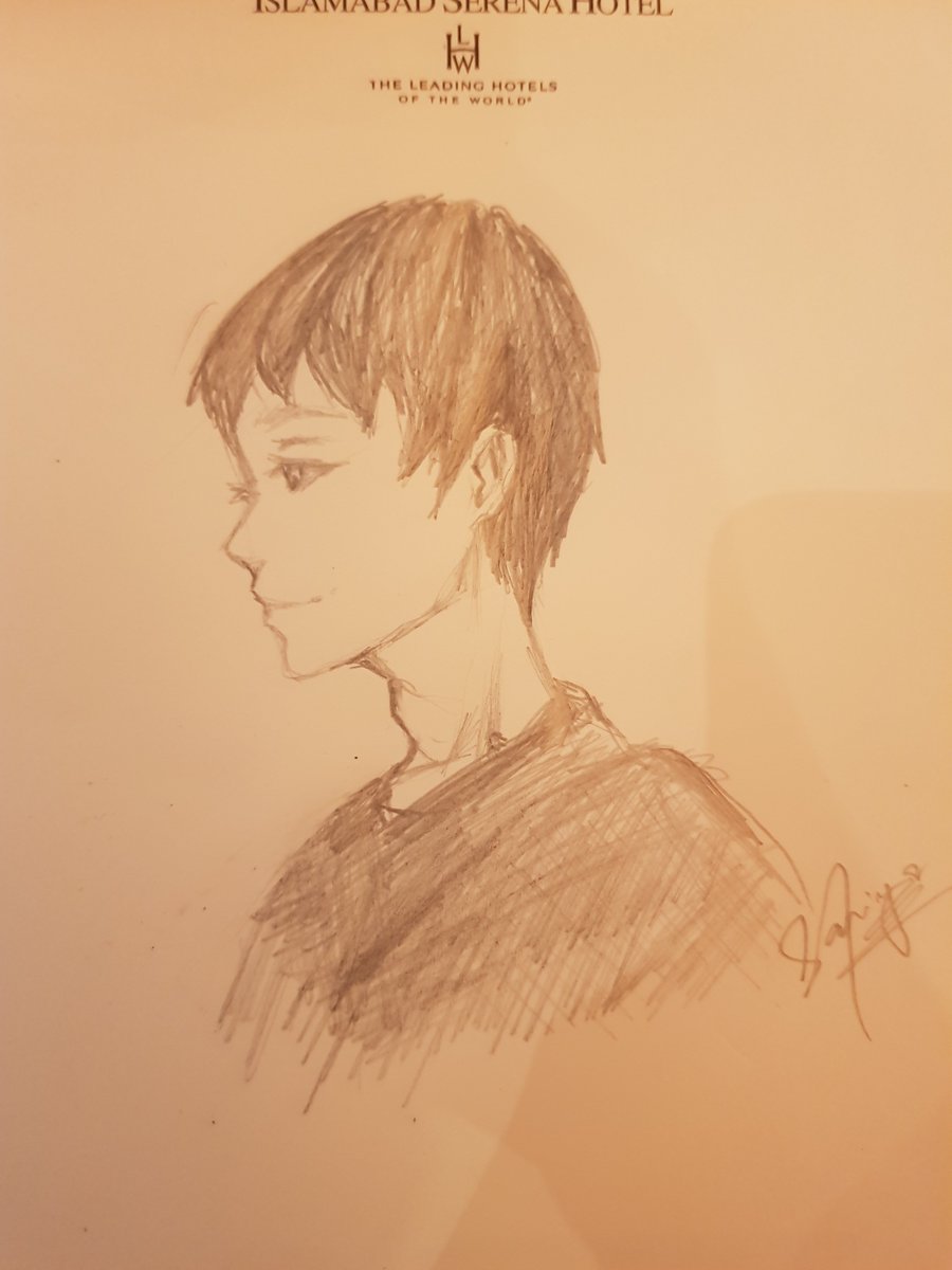 ehsanhamayoon's tweet photo. She sketched my look while I was sitting with her, talking.
Amazing!
#PUANConference https://t.co/PgX7IdMyrG