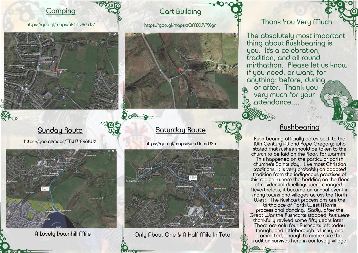 Don't forget to come and enjoy #Littleborough at it's finest next weekend at our awesome #Rushbearing. We'll also be <a href="/FlyerRochdale/">The Flying Horse</a> on Wednesday evening (7:30pm), and Saturday 21st afternoon (4:30pm) for extra shenaniganathons... #Rochdale #Oakenhoof