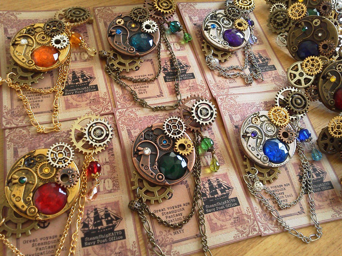 ট ইট র 蒸気艦海陽 アンティキティラの機巧装飾 スチームヒッチハイクガイド にて初お目見えの胸飾り 帽子飾りや襟飾りにしても活用出来ます W ゞ 歯車 スチームパンク