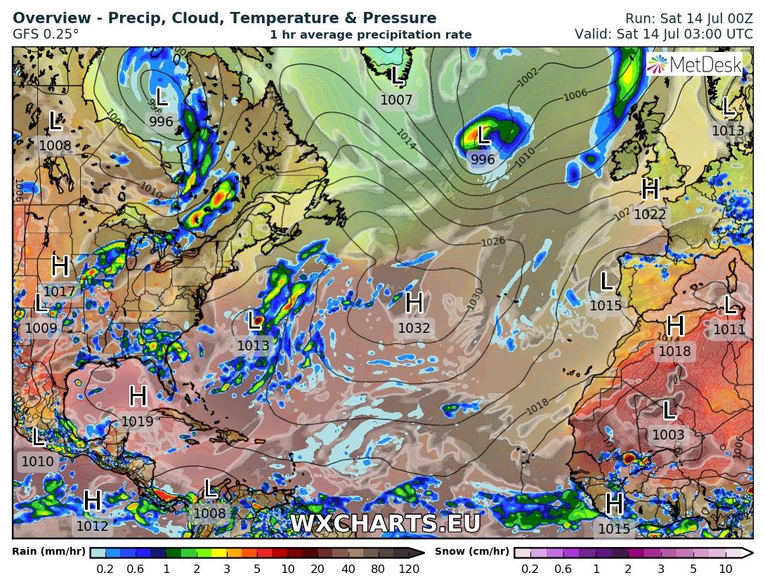 South Atlantic Weather Charts