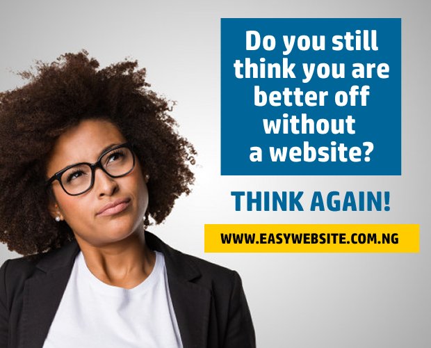 EasyWebsiteNG's tweet photo. A website is not just a thing you need, it is the beginning of a whole level in your business. Do you still think you are better off without it? Think again! #august #business #getstarted #nextlevel #entrepreneur #easywebsite #website #webdesigners #websitedesign #nigeria https://t.co/MudVwcmHn9