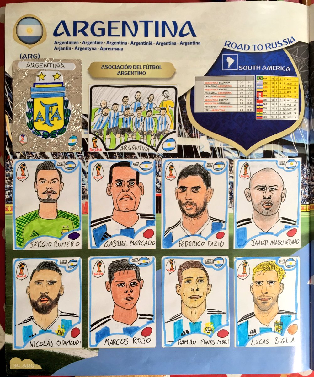 11 amigos tschutti heftli WM 2018 2 X Display/100 bolsas/1000 sticker