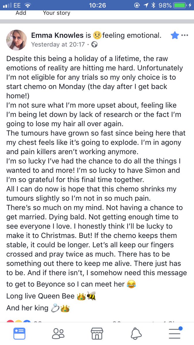 SmithBodie's tweet photo. @Beyonce please please please -our own Queen Bee 👑 🐝 doesn’t have long left and her dream is to meet you!! #OurQueenBeesWish #EmmaDeservesToMeetBey #LongLiveQueenBee https://t.co/nWw9EI2bwf