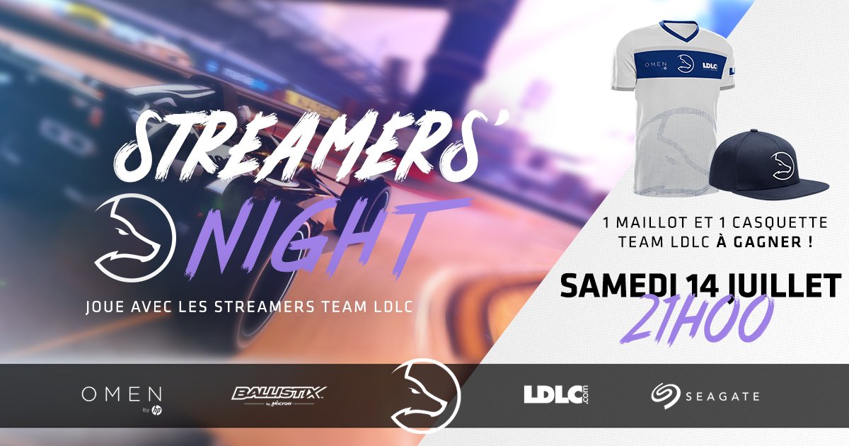 Nouvelle #StreamersNight ce soir à 21h ! On va fêter le 14 juillet à notre façon... 🤪🎉 

twitch.tv/teamldlc/