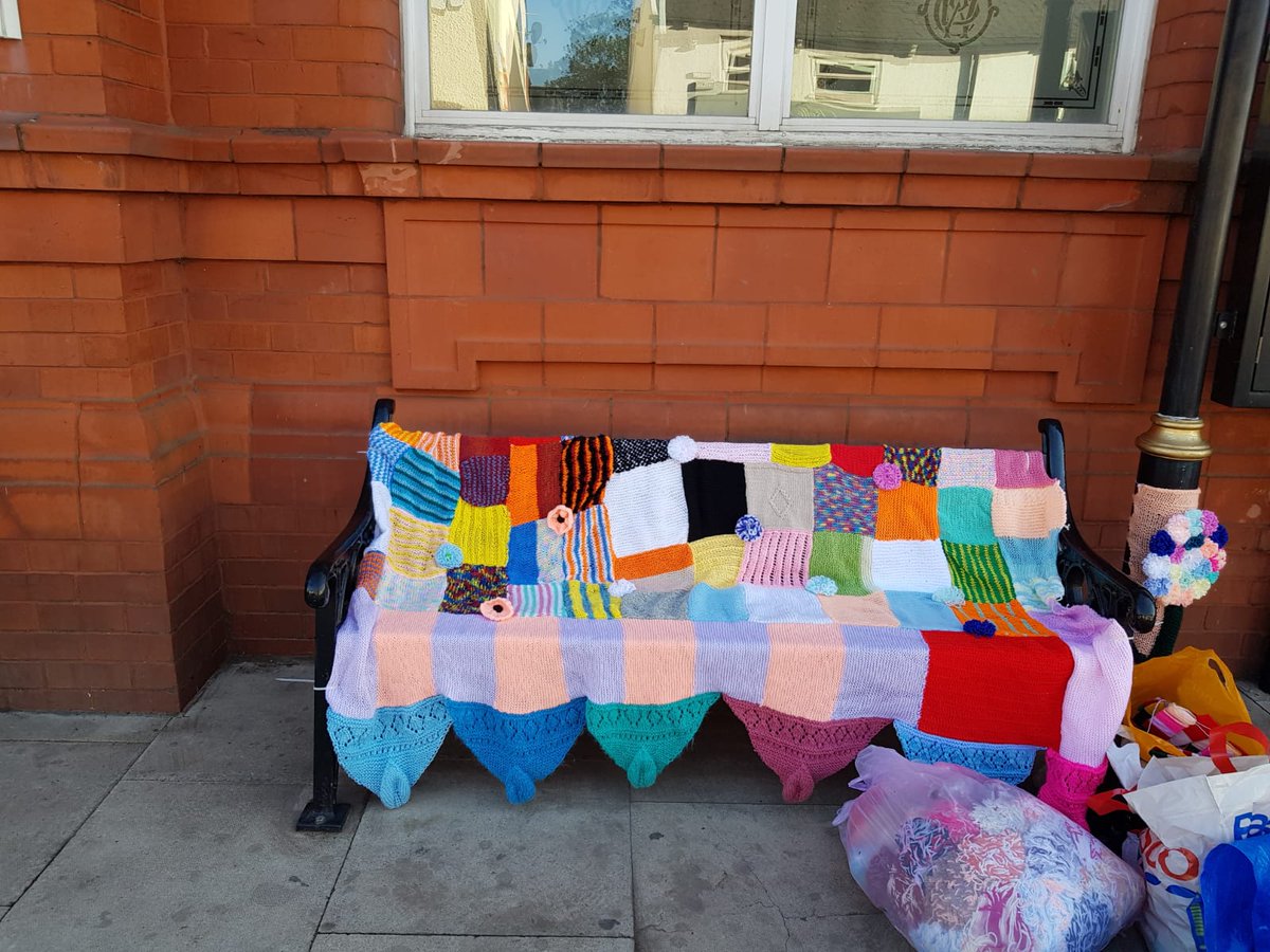 snrsol's tweet photo. Our clients &amp; volunteers have enjoyed working together to create our contribution to Westhoughton Yarn Bombing. A massive THANK YOU our volunteers Jane, Wendy &amp; Doreen who have worked tirelessly to pull it all together. You a wonderful 👏 https://t.co/HGa2rxNFaN