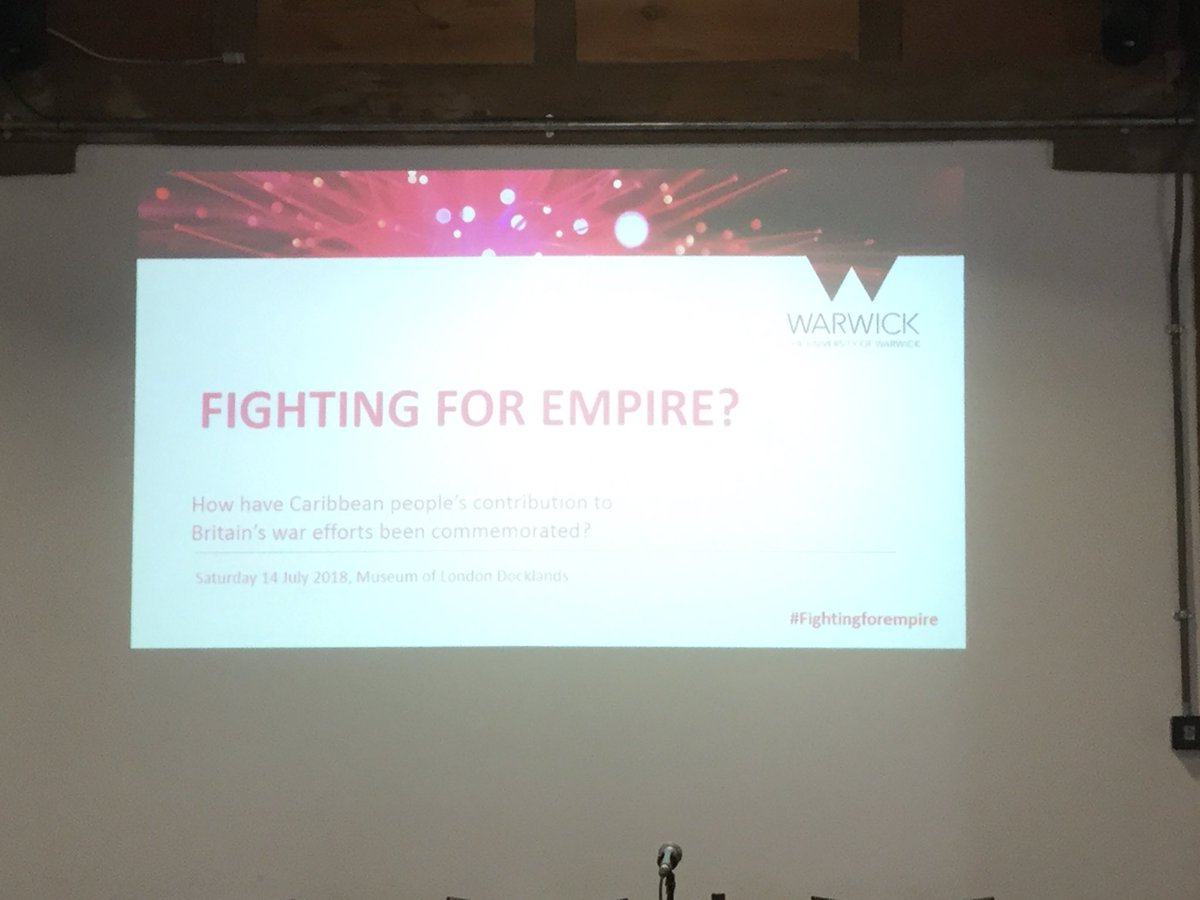 At museum of London Docklands for #fightingforempire study morning.