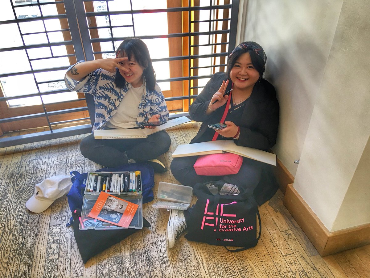 tomaszjohn84's tweet photo. @UniCreativeArts #ucapsead programme includes visits to stimulating museums and galleries where students engage with primary research. So far, we’ve been to London and Oxford, more to come... #tleap #presessional https://t.co/VuaFlF76yX