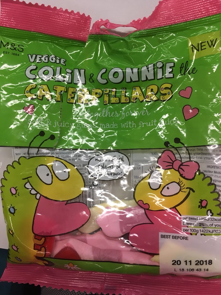samleggs22's tweet photo. Problematic but yummy #conferencesnacks from @marksandspencer “I won’t eat them unless they’re gendered” 😂 #phdlife #gender #archaeology #colinandconnie #nom #overthinking #conferencing https://t.co/HDB78WRK6q
