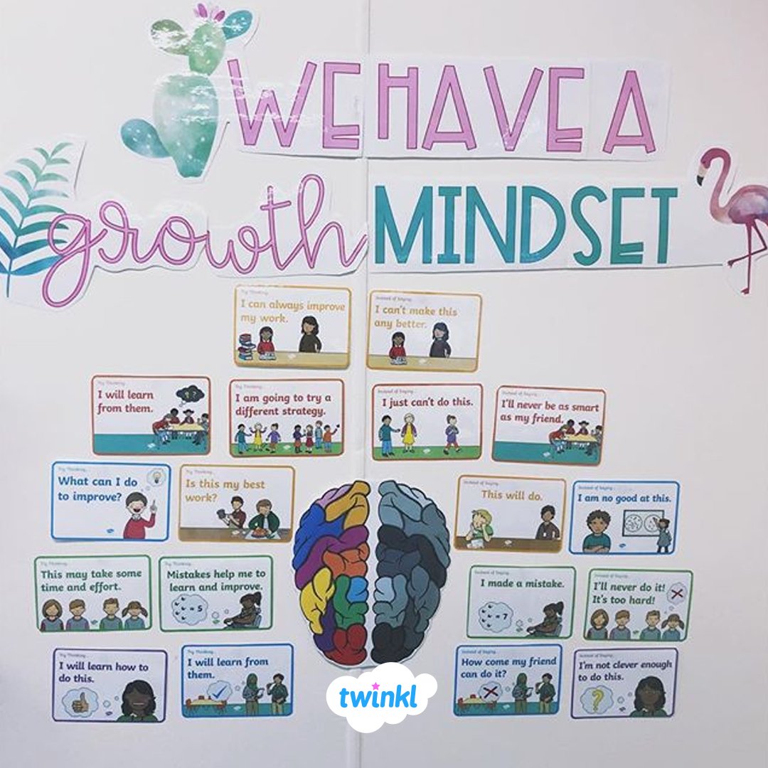 TwinklAustralia's tweet photo. 🌵 We have a Growth Mindset 🌿

What we think really counts. Our beliefs lead to different behaviour and consequently different results. 🎩 https://t.co/GMuPErkyx7

Thank you 📷teacherishappy for sharing your growth mindset display! 

#twinklaustralia #growthmindset https://t.co/pq89SAM3gu
