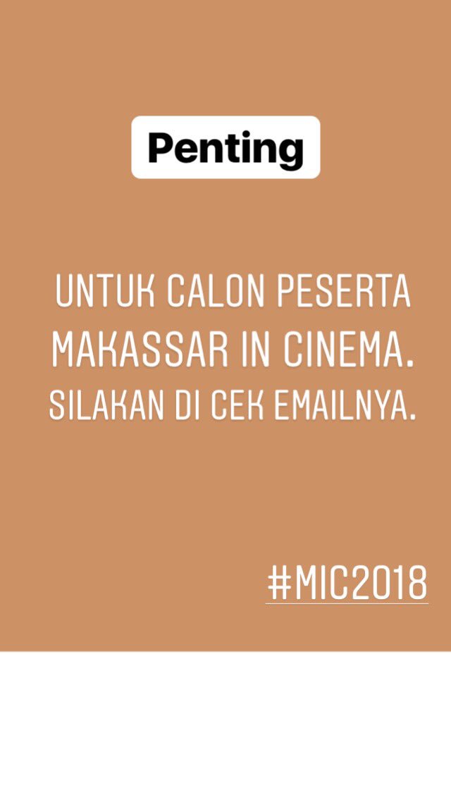 Makassar In Cinema (@mksincinema) on Twitter photo 