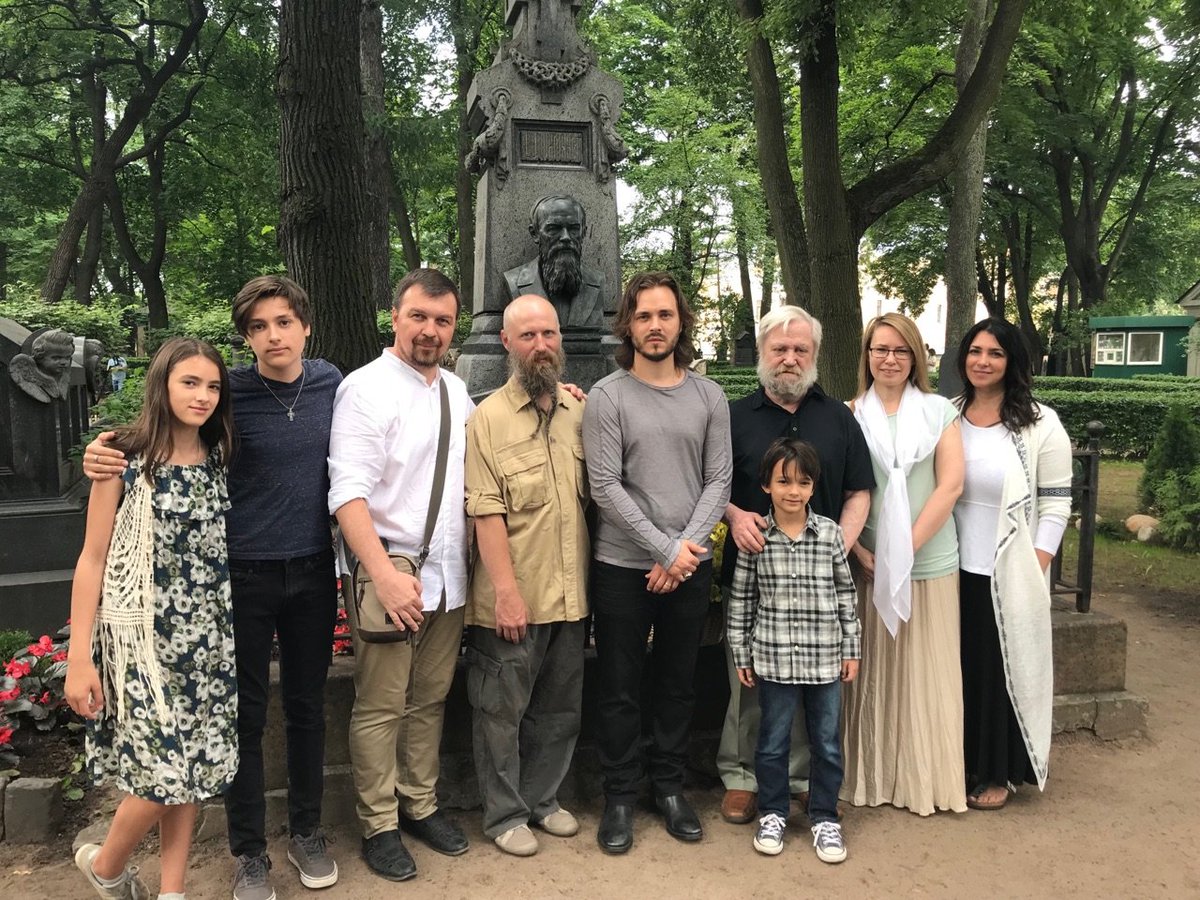 EnniRed's tweet photo. #FemaleWriterSummerChallenge - pulling myself away from sitting at my computer. Spent my day with #Dostoevsky descendants & foreign fans. It was a day full of grace and I brought home a new script idea (written on Dostoevsky museum ticket). https://t.co/swz46eZ1ay