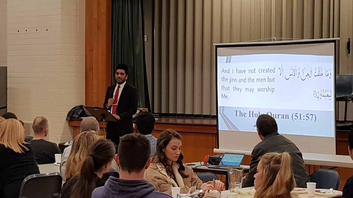 ahmadiyya_sa's tweet photo. Imam Atif Zahid addressed the Interfaith Symposium organised by the The Church of Jesus Christ of Latter-day Saints. 

Our members also participated in preparing birth kits for women in developing countries. 

#interfaith #peace #dialogue https://t.co/FfkWD7qEKA