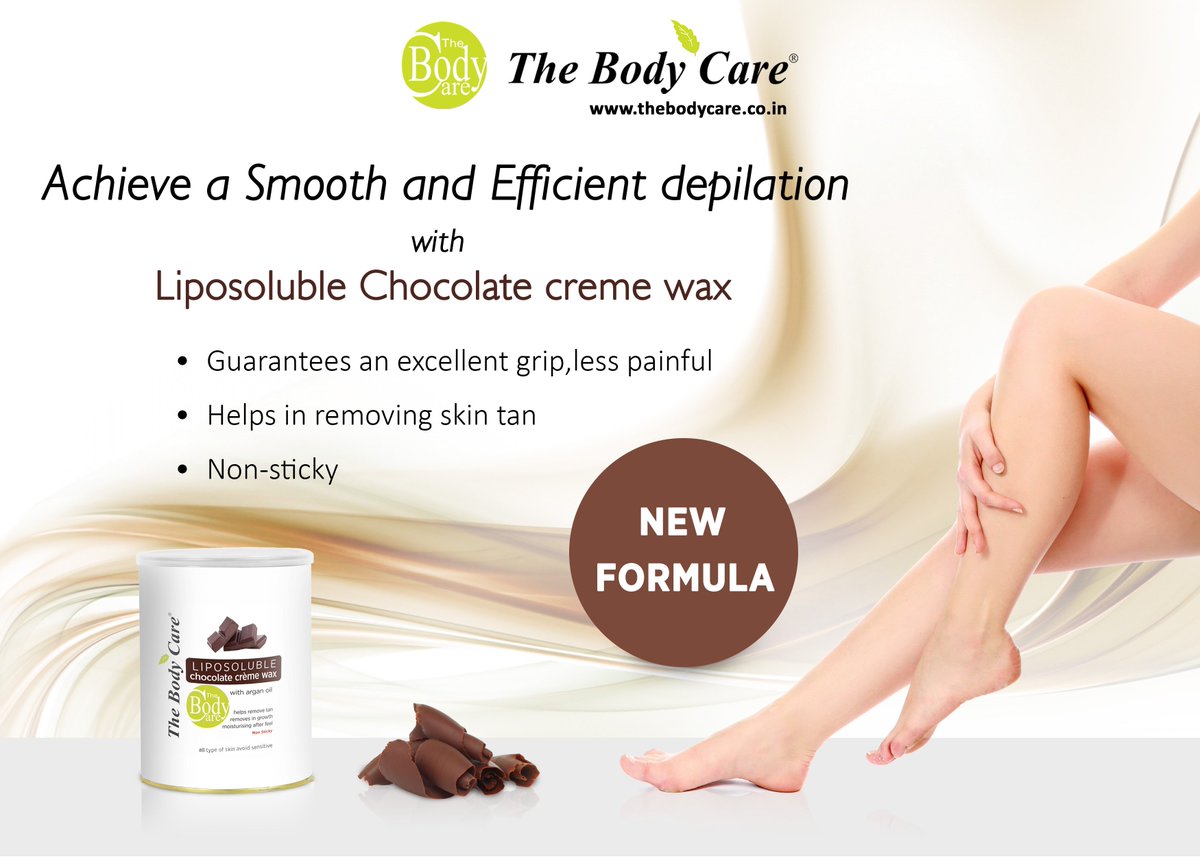 Now stop making your mood strainful 😥, Here 's the wax which is less painful😊.
.
🌹🍫THE BODY CARE LIPOSOLUBLE CHOCOLATE CREME WAX🍫🌹.
.
🌹REDUCES HAIR GROW BACK SOFTER, FINER AND MORE SPARSE.
#saturday #wax #liposolublechocolatecremewax #liposolublewax #chocolatewax #skincare