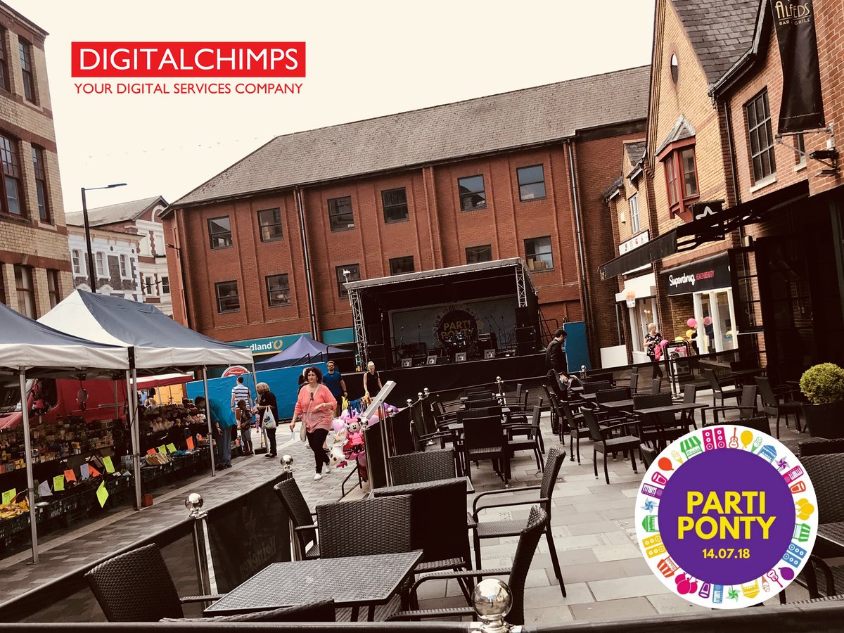 digitalchimps's tweet image. @PartiPonty18 are making the final preparations for the #PartiPonty18 #Welsh Festival in #Pontypridd. Looks set to be a fantastic event