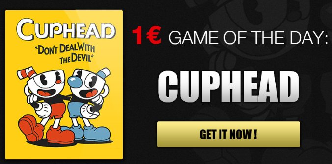 1 Game CDKEY today ONLY on IGVault! 
#CupHead Participate to win!
Please Check  :bit.ly/2ufzbNi
Don't forget to register in advance