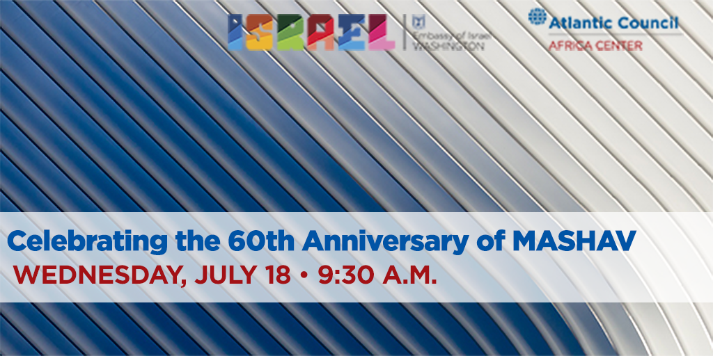 AtlanticCouncil's tweet photo. 🔜 On July 18, we are celebrating 60 years of @MASHAVisrael by hosting @AmbDermer and @GilHaskel among others in Washington to celebrate US-Israeli development cooperation. #MASHAV60
RSVP here: https://t.co/gyErst7Tmf
Upcoming events: https://t.co/FOXyO0cpxK https://t.co/MygobaNnAy