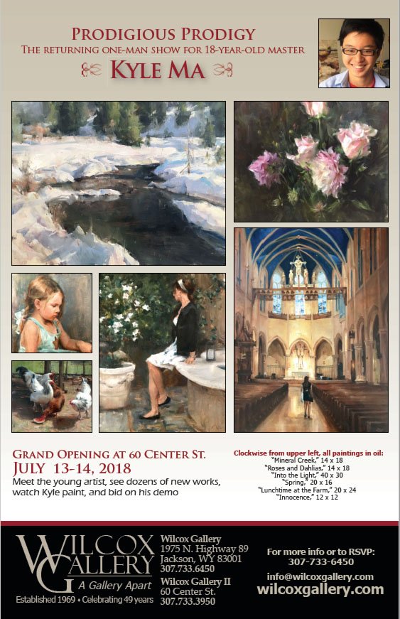 WilcoxGallery's tweet photo. Check out the new show for our 18-year-old master Kyle Ma - what's left of it anyway after the frenzied opening last night. - https://t.co/018VV6qSte https://t.co/RmhBu6CMEF
