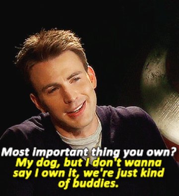 trcer85's tweet image. chris evans being me