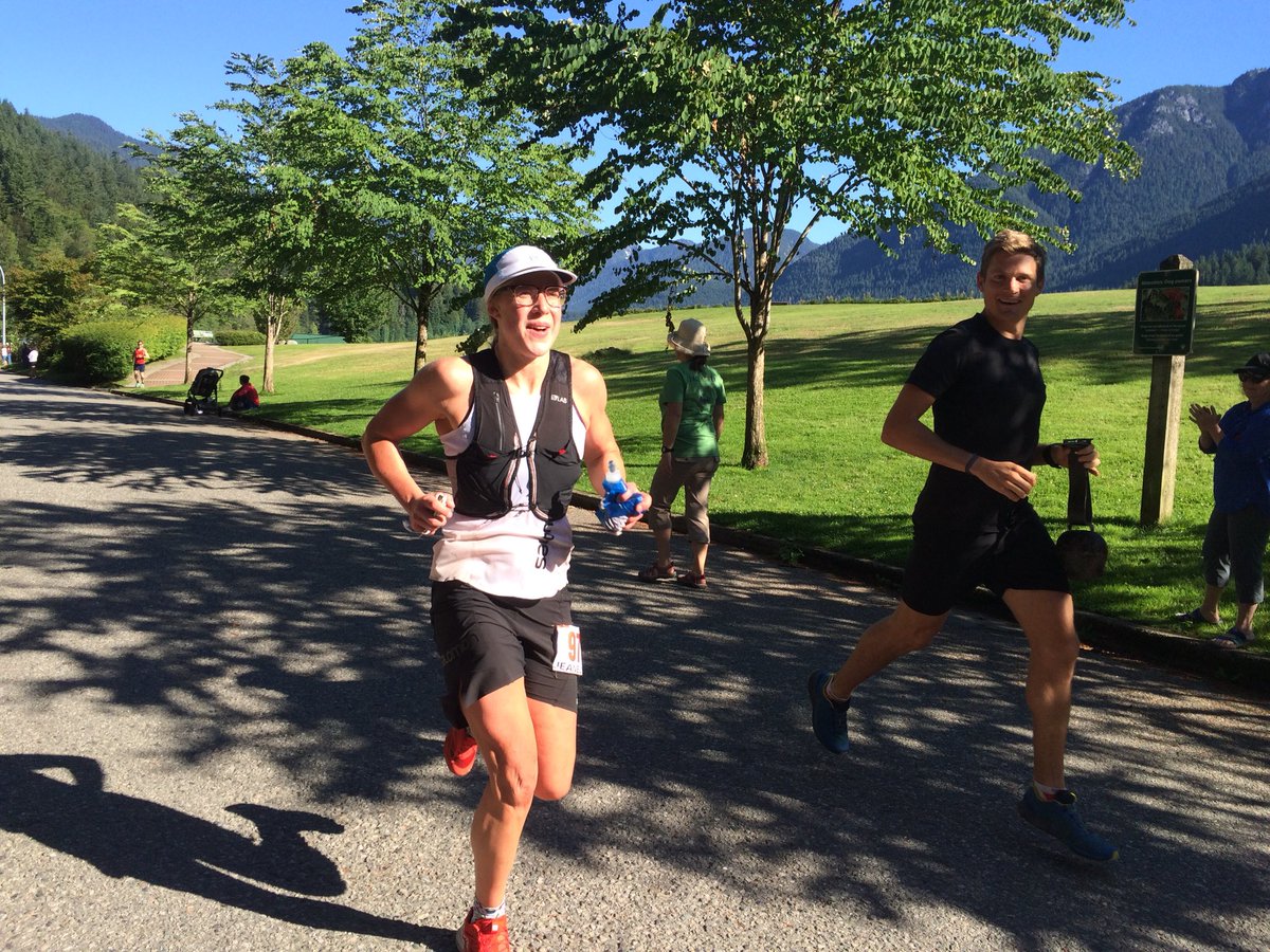 kneeknacker's tweet photo. North Vans Jeanelle Hazlett is 4th woman at the Dam (half way) in 2:54 elapsed. #kknstr18 https://t.co/jmbIibvdqj