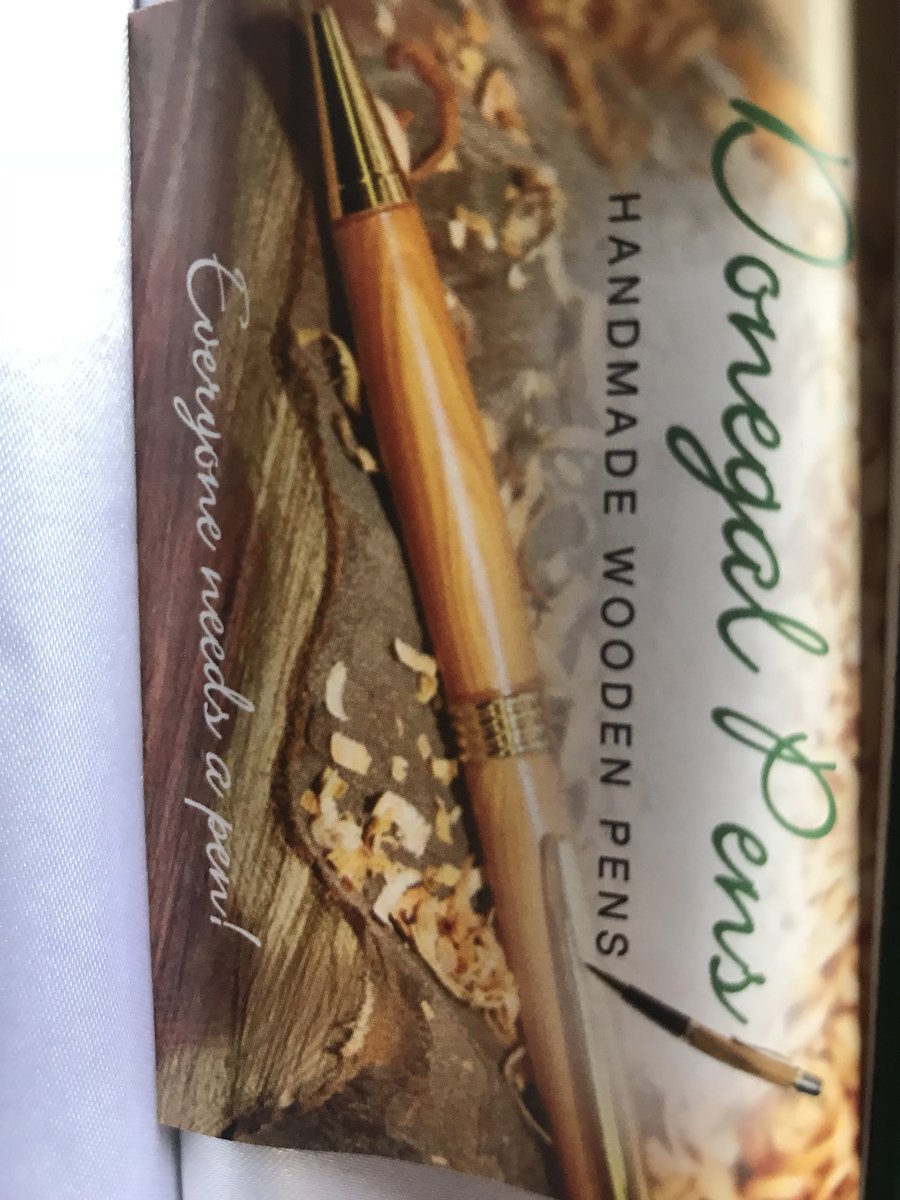 wlchamberCEO's tweet photo. Beautiful gifts from @McHughJoeTD @donegalpens a company set up by two young boys which after 8 years and the founders still in their late teens and early 20s exporting all over the world. #export @ScotChambers @scotgov https://t.co/sJROfeQko2