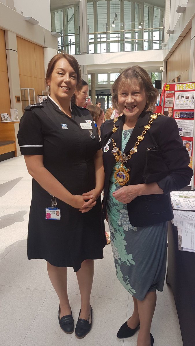 IPCTeamNWAFT's tweet photo. The Infection Control Team are at the Hinchingbrooke open day! Testing how clean peoples hands are, including the chief executive! https://t.co/VJnRMTRLqp