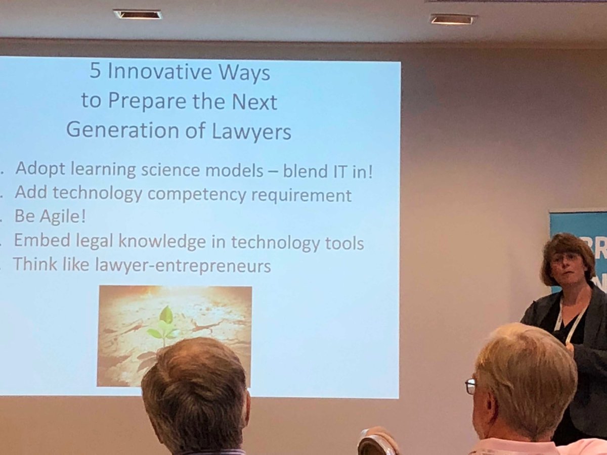 DavidNeumeyer's tweet photo. How to prepare the next generation of lawyers. ⁦@jeicks⁩ #subtech2018 https://t.co/PaQREGiAw3