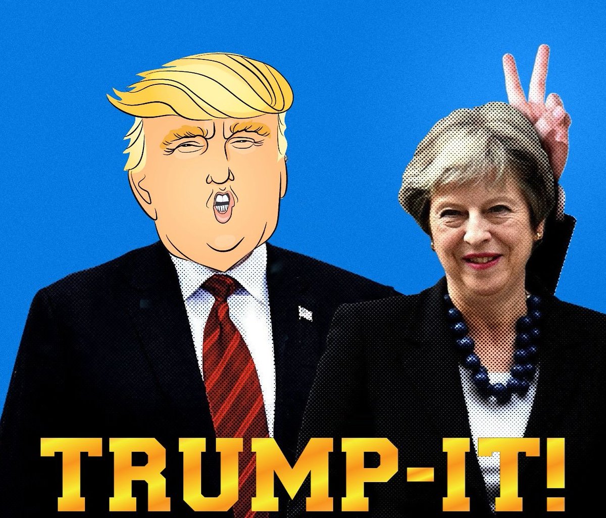 He's here!
Trump meets Theresa May!
<a href="/trump_juice/">The_Meme_coins_blogger</a> 
#trumpukvisit