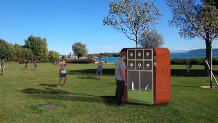 hes_so's tweet photo. Le projet #BoxUp de Frank Rouiller, diplômé Master HES-SO, vise à placer des casiers connectés dans les parcs, pour permettre de louer du matériel de loisirs. Le projet est soutenu par Gebert Rüf Stiftung #FirstVentures avec CHF 150'000. https://t.co/GMEx6PY3RO https://t.co/HanKAhabCb