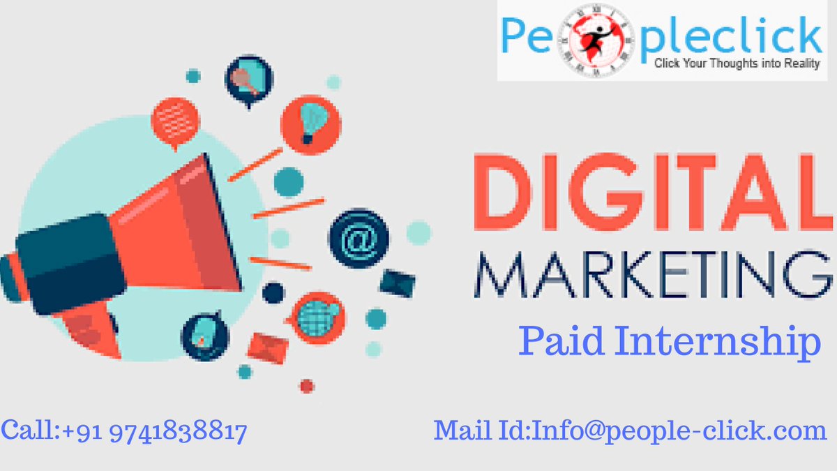 LatestDigital's tweet image. The Best #DigitalMarketing #Training in #Bangalore, with #Paid #internship with 100% Placement Support. Book Your Seat. 
Contact:+91 9741838817
Mail Id:Info@people-click.com
