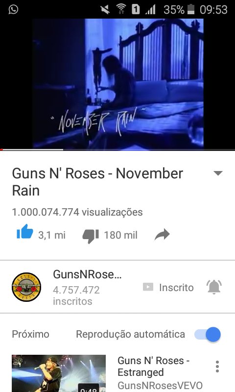FilipeMoreeeira's tweet photo. 1Bi 😱 
A melhor música de todos os tempos ta voando baixo..
#NovemberRain1Bi https://t.co/Ed61hddSDu