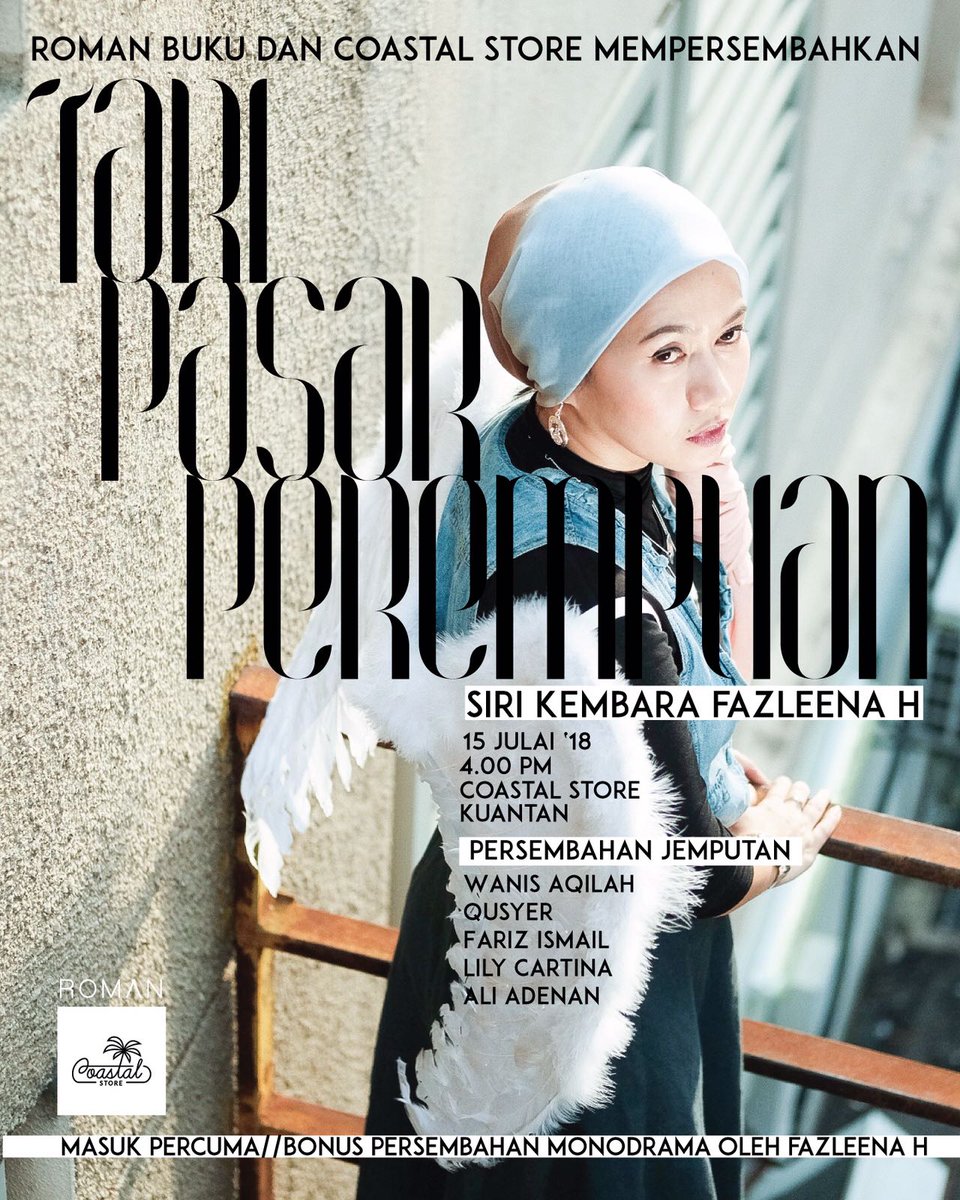 aloyparadoks's tweet photo. Esok petang di Kuantan. Orang Kuantan jangan lupa datang. KEMBARA @fazleenaH dan #TariPasarPerempuan https://t.co/a6OdCDV597