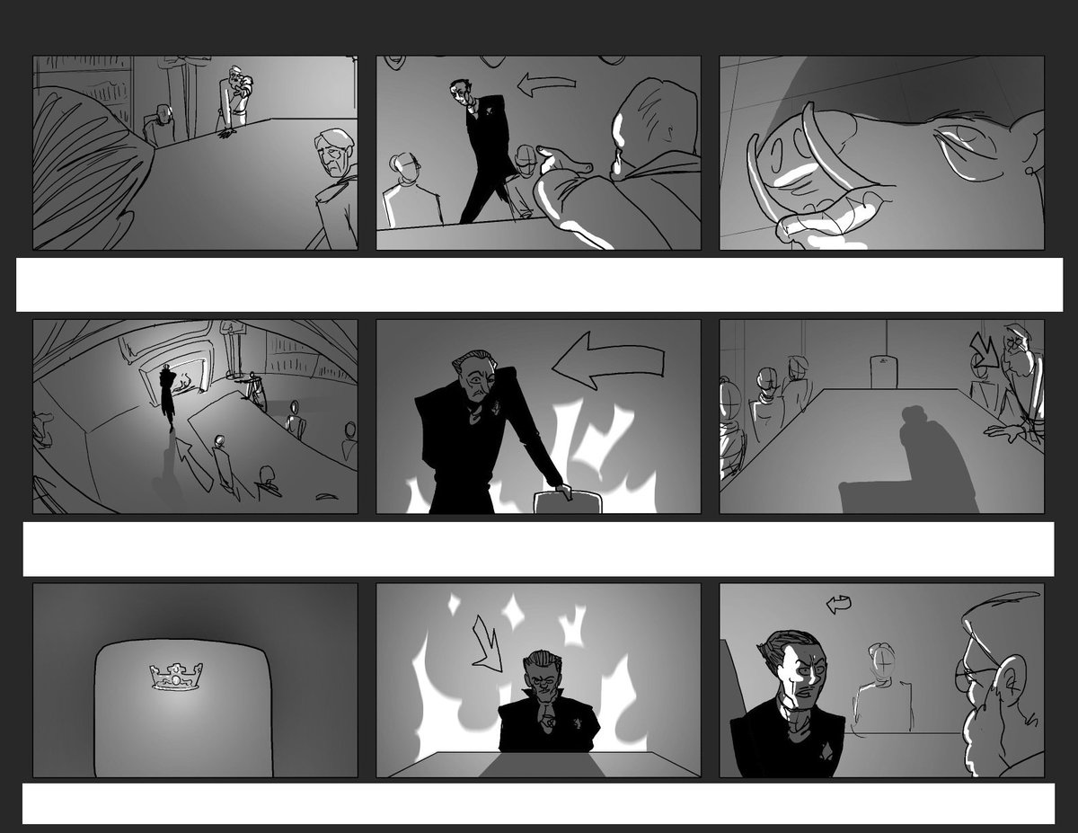 awinterpictures's tweet photo. Our villain into scene from the #ClockworkKing movie! Storyboard by @caffeinated_oliver #Legendfortheages #storyboard https://t.co/J6rPvRgjGA