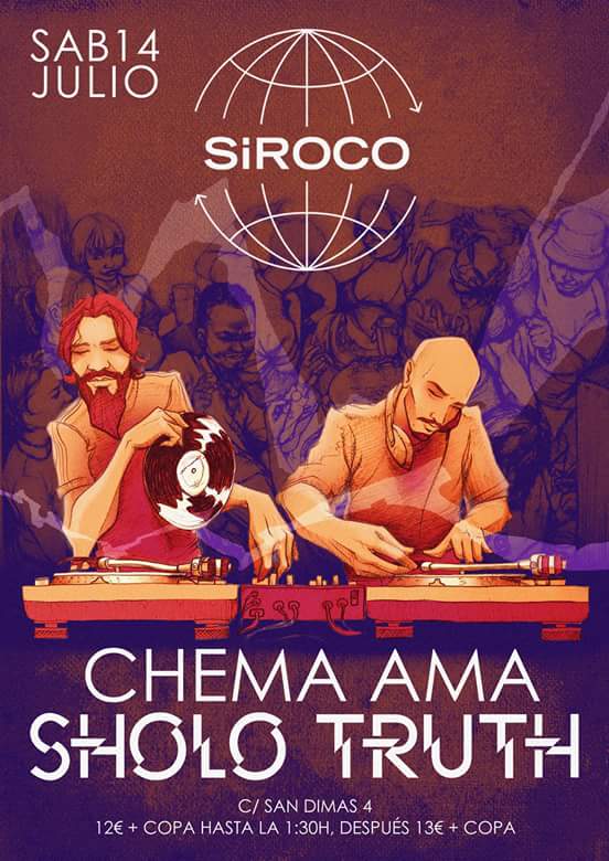 SholoTruth's tweet photo. Hoy de 00 a 6 tienes fiesta en  @sirocosala con Chema Ama y un servidor a los platos #Rap #Funk #PFunk #GFunk #djsession #djsesion #chemaama #sholotruth #salasiroco #sirocosala #latragam #talkbox https://t.co/a0fcotOkTC