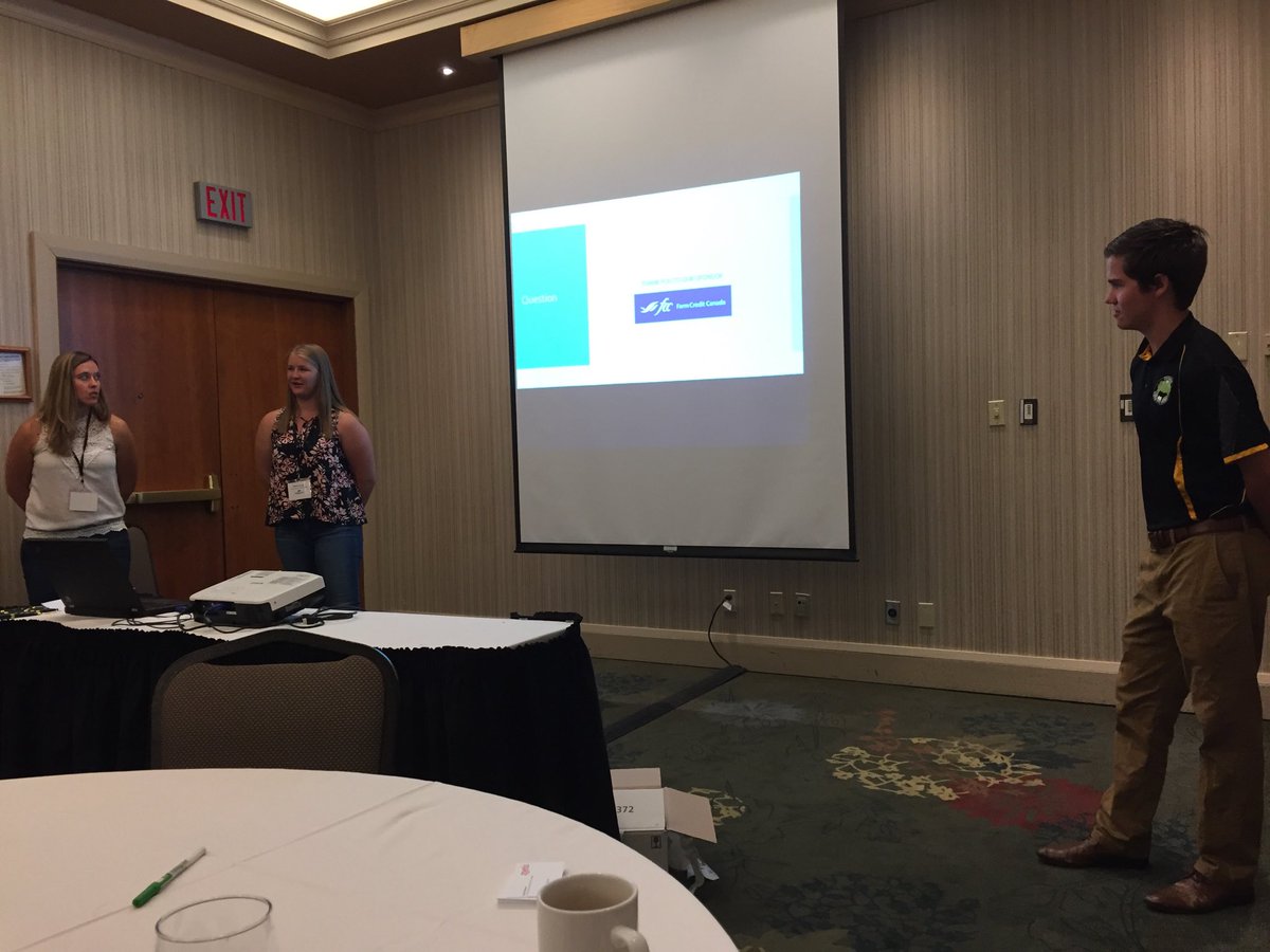 BeefFarmersON's tweet photo. Another great presentation with different perspectives and ideas to further. #BFOBYDP #ontbeef #youngproducers https://t.co/R7v73ekKIl