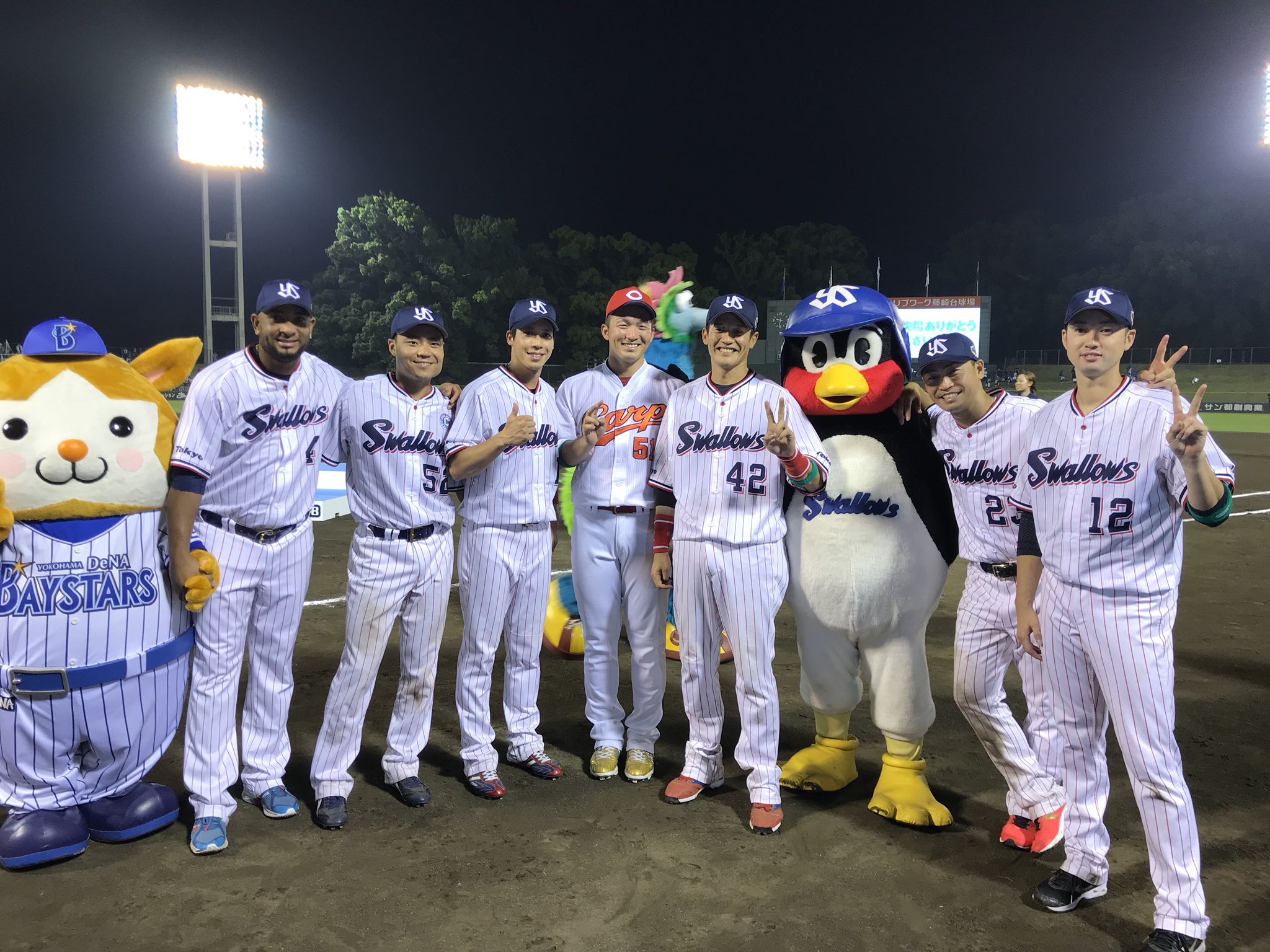 東京ヤクルトスワローズ公式 ヤクルトオールスター全選手 1名 暑い中本当にお疲れ様でした 選手もファンも楽しんだオールスターでした 東京ヤクルトスワローズ公式 ヤクルトオールスター全選手 1名 暑い中本当にお疲れ様でした 選手もファンも楽しんだオールスターでした