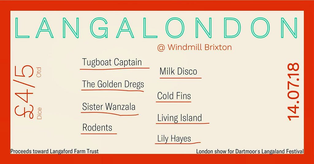 SqaudTrend's tweet photo. RT @LANGALAND2018: It’s #LangaLondon tonight at @WindmillBrixton with a 5 star line up of musical talent! £5 OTD and you get to see this lot! #london #windmillbrixton #tugboatcaptain #sisterwanzala #lilyhayes #livingisland #thegoldendregs #rodents #coldf… https://t.co/MjZg2OIIQo