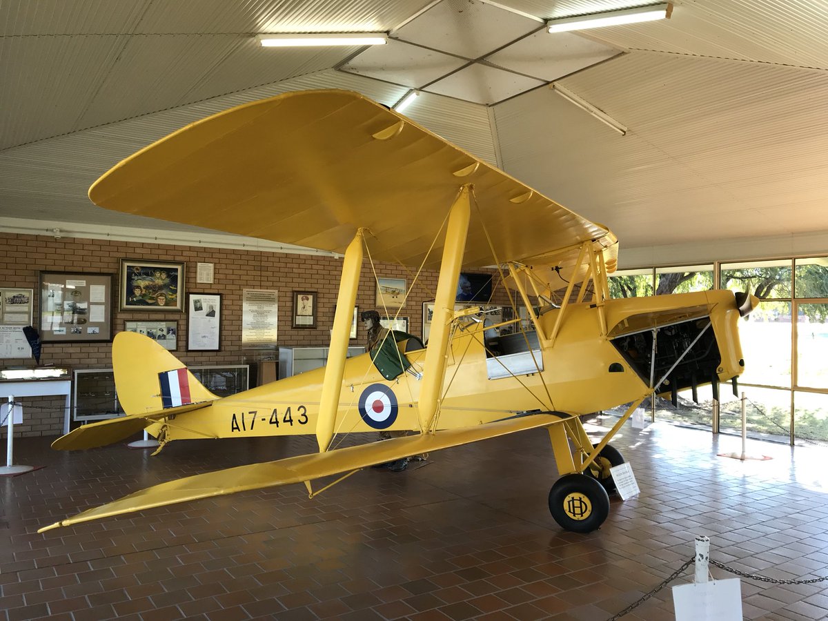 pedionomus's tweet photo. Between 1940-45 #Narrandera #NSW was home to a #WWII #Airforce Training School #DeHavilland #DH82 #TigerMoth #biplane #WarMemorial #aviation #LestWeForget https://t.co/5uvpkFEG1k